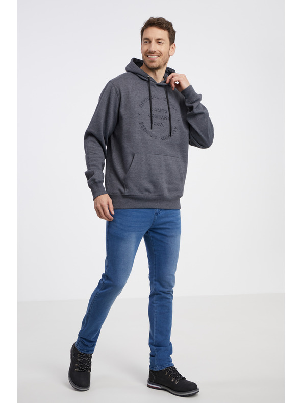 Sam 73 Сива мъжка качулка SAM 73 Albus