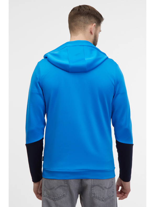 Sam 73 Син мъжки суитшърт с качулка с цип SAM 73 Emanuel