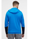 Sam 73 Син мъжки суитшърт с качулка с цип SAM 73 Emanuel