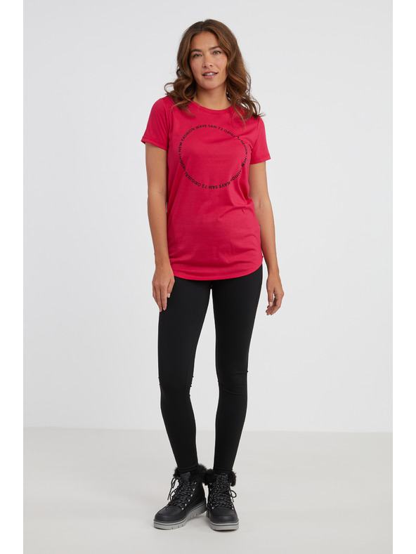 Sam 73 Тъмнорозова дамска тениска SAM 73 Doris