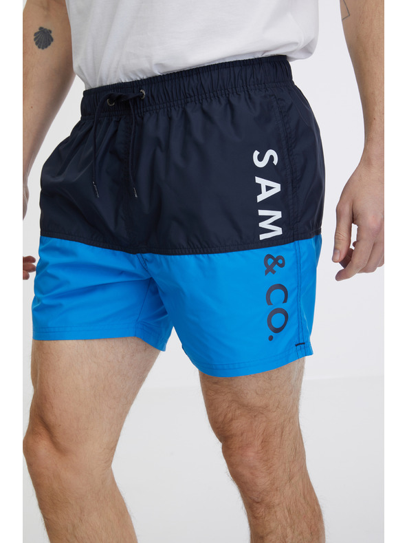 Sam 73 Син мъжки бански костюм SAM 73 Eduardo