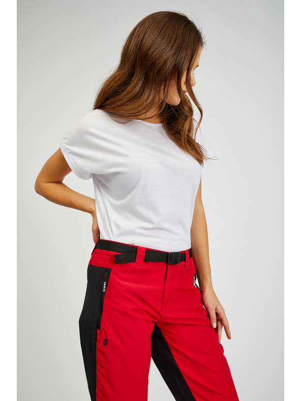 Sam 73 Черно-червен дамски панталон с подвижен крачол SAM73 Aries