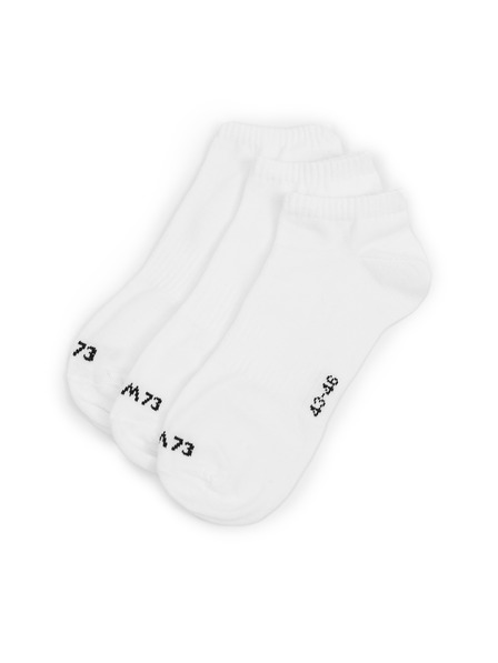 Sam 73 Комплект от три чифта бели мъжки чорапи SAM 73 Invercargill