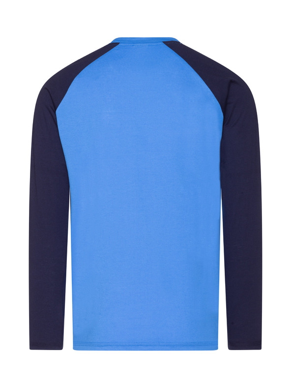 Sam 73 Черно-синя мъжка тениска с щампа SAM 73