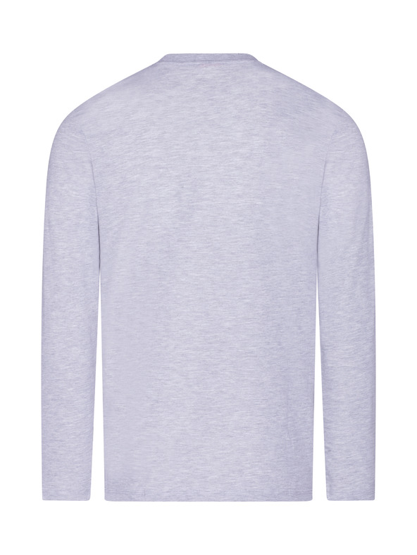 Sam 73 Светлосива мъжка тениска на райета SAM 73