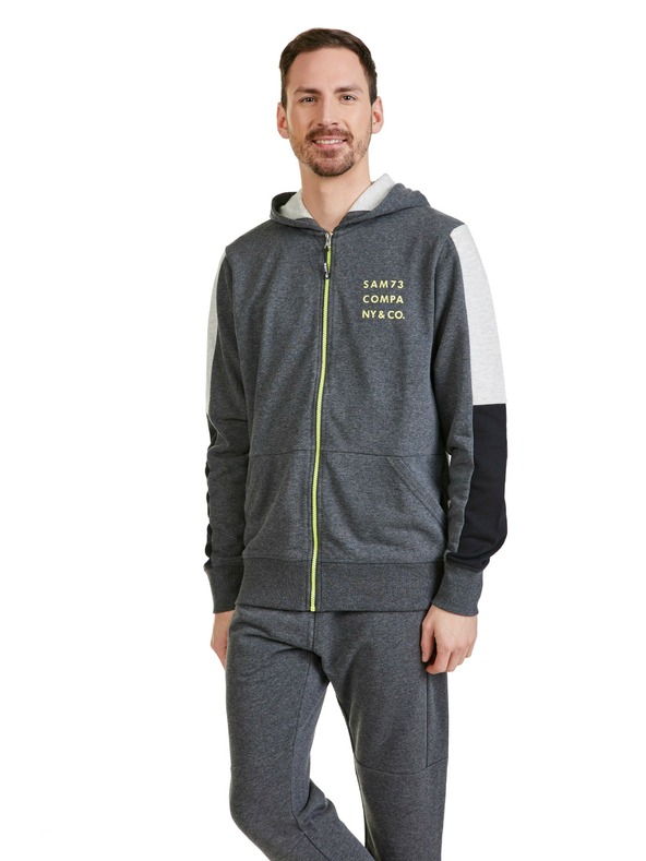 Sam 73 Тъмно сив мъжки суитчър SAM 73 Gordon