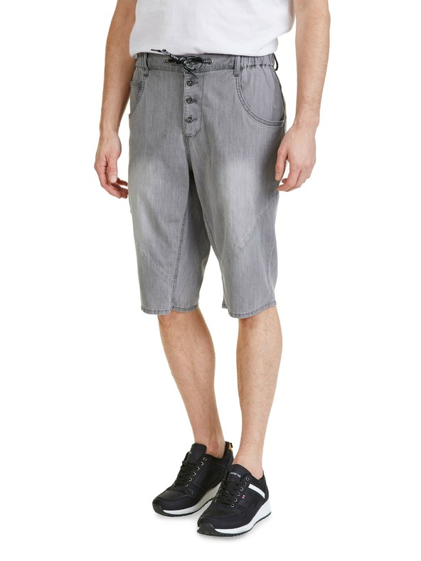 Sam 73 Сиви мъжки къси панталони от деним SAM 73 Kash