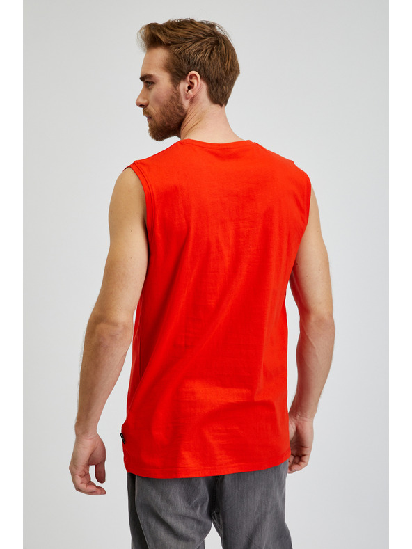 Sam 73 Червено мъжко потник с надпис SAM 73 Edgar