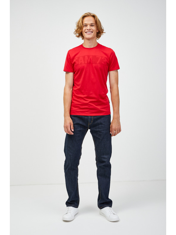 Sam 73 Червена мъжка тениска SAM 73 Barry