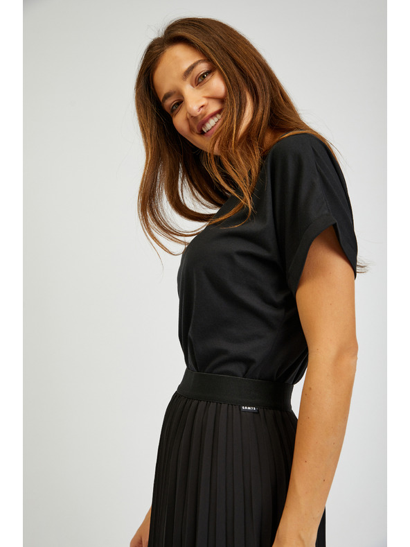 Sam 73 Черна плисирана мини пола за жени SAM73 Perseus