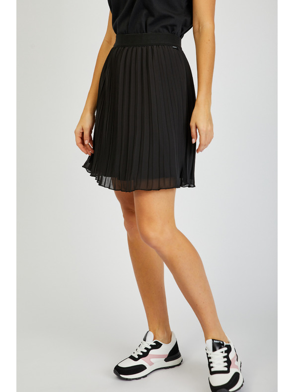Sam 73 Черна плисирана мини пола за жени SAM73 Perseus