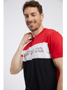 Sam 73 Черно-червена мъжка тениска SAM 73 Seamus
