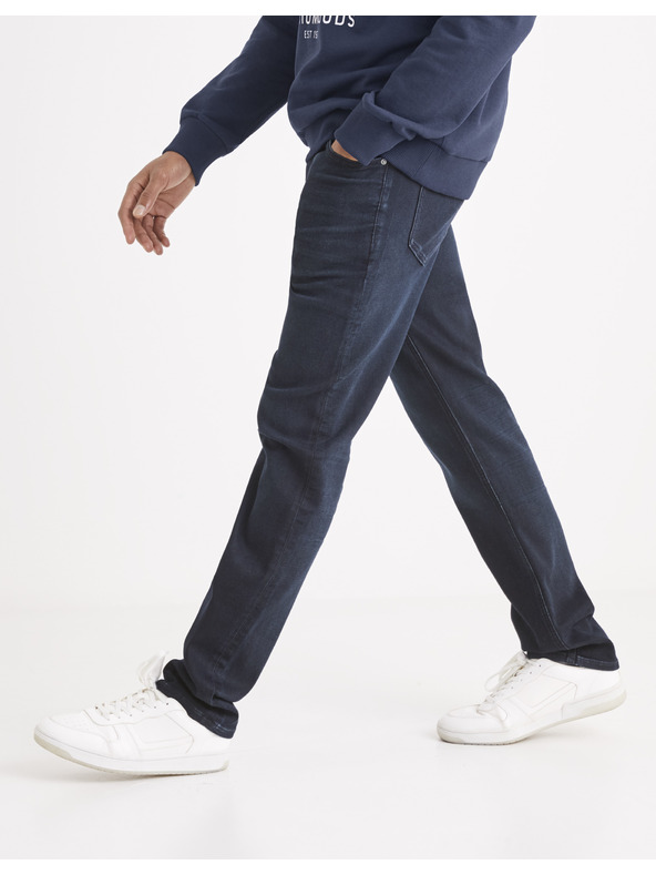 Celio Тъмносини мъжки дънки Celio C15 с права кройка