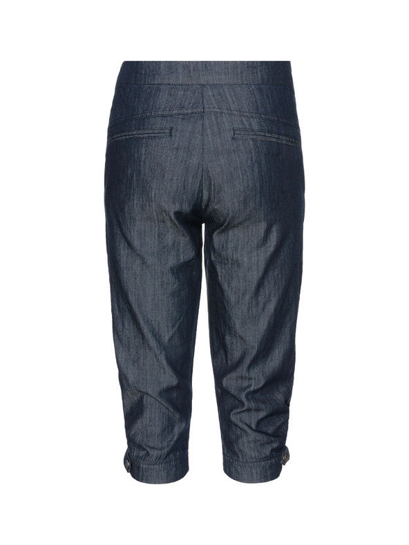 Sam 73 Тъмносин дамски дънков 3/4 панталон SAM 73