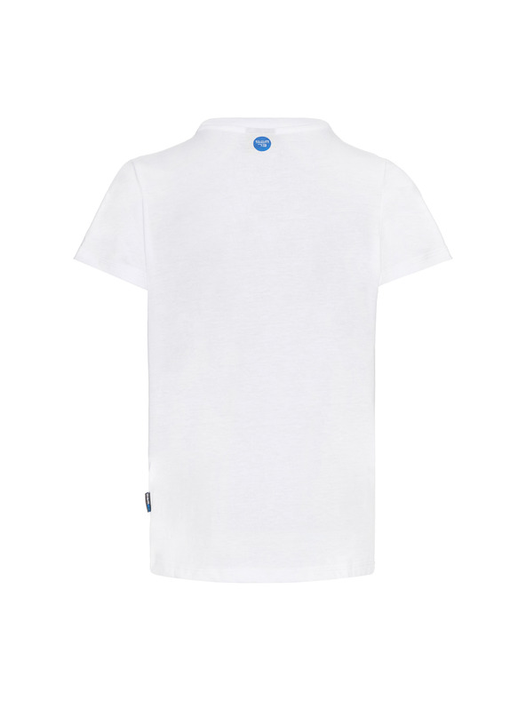 Sam 73 Бяла момчешка тениска с щампа SAM 73