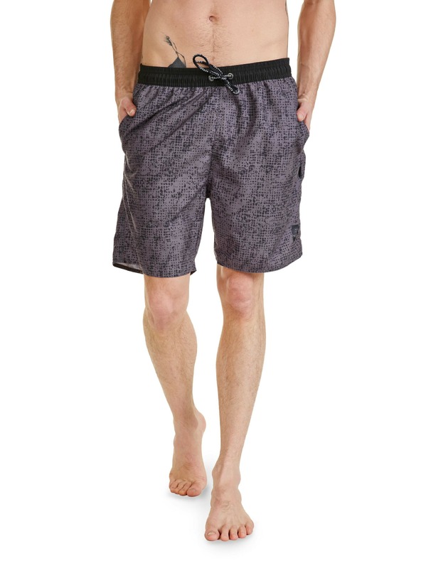 Sam 73 Тъмно сиви мъжки къси панталони с шарка SAM 73 Noah