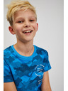 Sam 73 Синя памучна армейска тениска за момчета SAM73 Hydrus