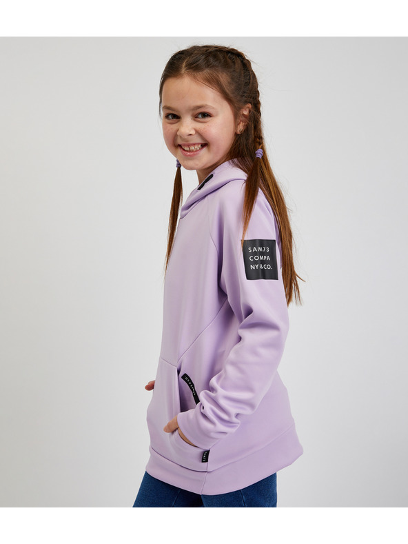 Sam 73 Светлолилава детска качулка SAM73 Virgo