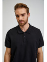 Sam 73 Черна мъжка памучна поло риза SAM73 Chryz