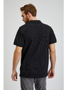 Sam 73 Черна мъжка памучна поло риза SAM73 Chryz