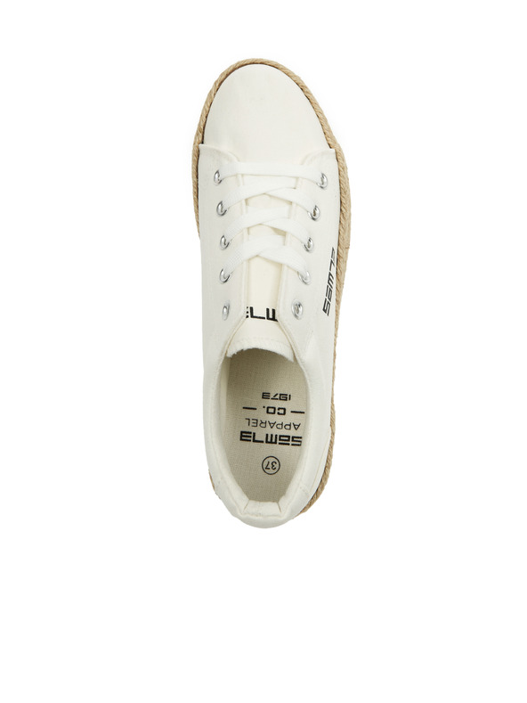 Sam 73 Бели дамски маратонки на платформа SAM73 Merylin