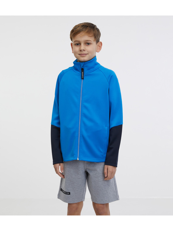 Sam 73 Син мъжки суитшърт с цип SAM 73 Nana