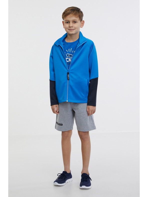 Sam 73 Син мъжки суитшърт с цип SAM 73 Nana