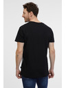 Sam 73 Сиво-черна мъжка тениска SAM 73 Ernesto
