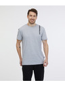 Sam 73 Светлосива мъжка тениска с тен SAM 73 Fabio