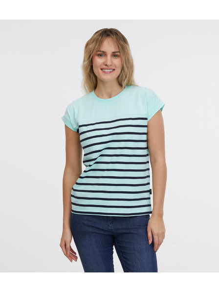 Sam 73 Тюркоазена дамска тениска на райета SAM 73 Mercedes