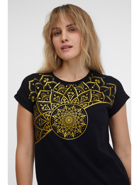 Sam 73 Черна дамска тениска SAM 73 Milagros