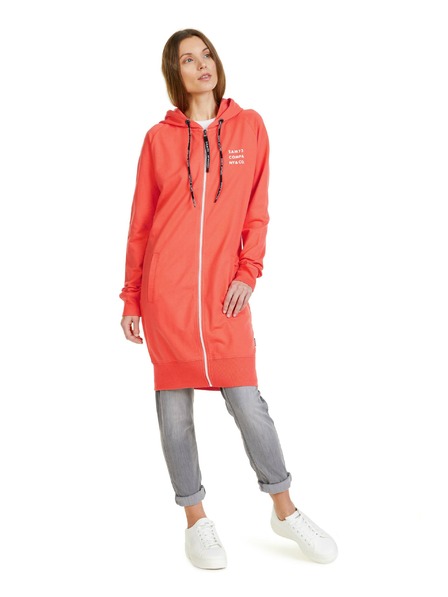 Sam 73 Оранжев дамски удължен суитшърт SAM 73 Margaret