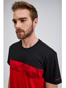 Sam 73 Черно-червена мъжка тениска SAM73 Cetus