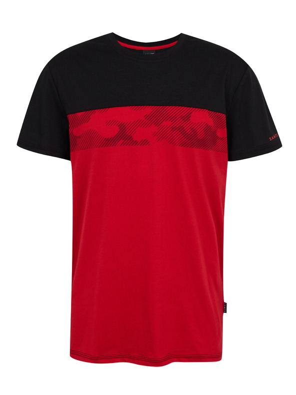 Sam 73 Черно-червена мъжка тениска SAM73 Cetus