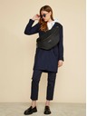 ZOOT.lab Тъмносиньо дамско палто от вълнена смес ZOOT.lab Klara