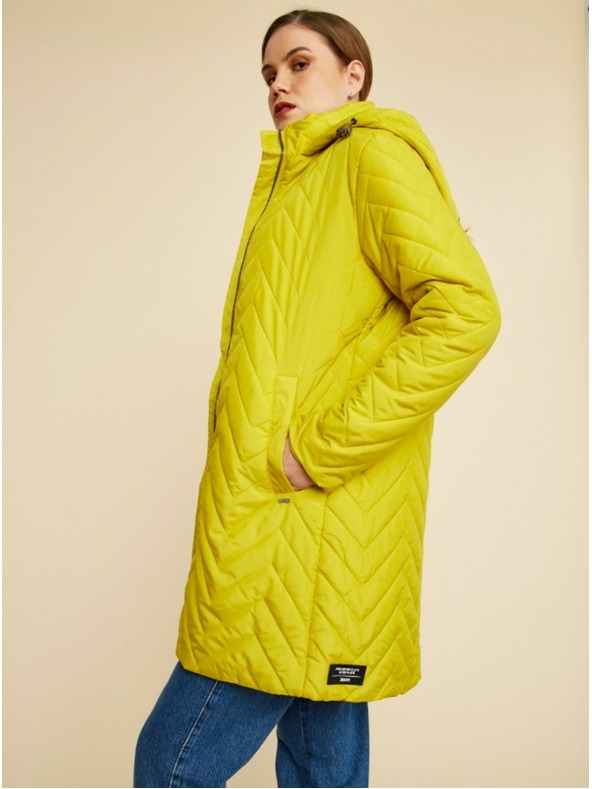 ZOOT.lab Зелено и жълто дамско ватирано палто ZOOT.lab Molly