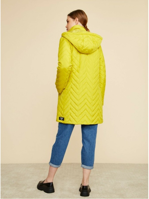 ZOOT.lab Зелено и жълто дамско ватирано палто ZOOT.lab Molly