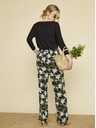 ZOOT.lab Зелен и черен дамски панталон на цветя ZOOT.lab Ena