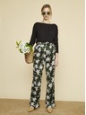 ZOOT.lab Зелен и черен дамски панталон на цветя ZOOT.lab Ena