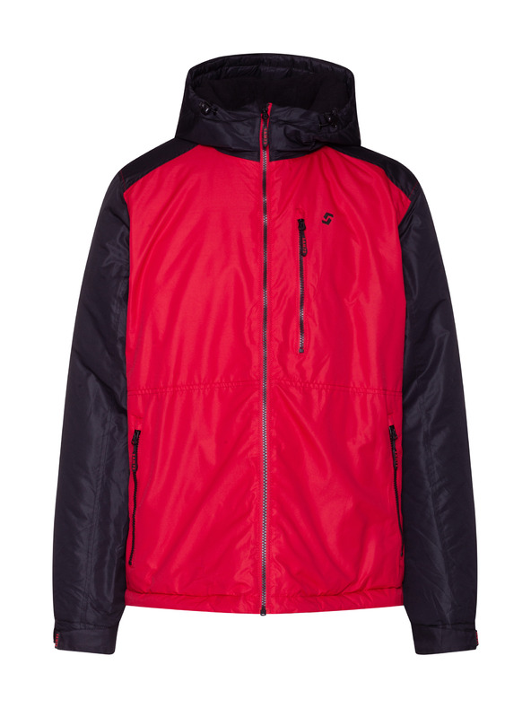 Sam 73 Черно-червено мъжко зимно ватирано яке Sam 73