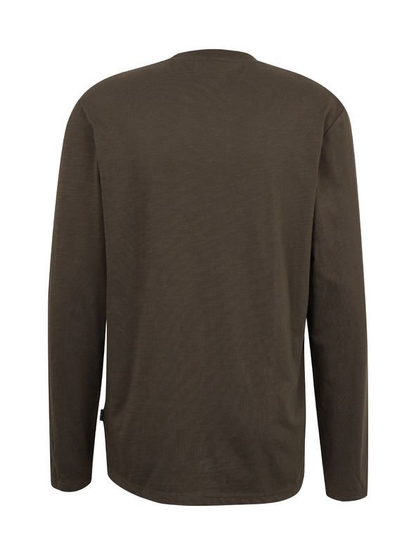 Sam 73 Мъжка тениска с дълъг ръкав в цвят каки SAM 73 Mindart