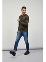 Sam 73 Мъжка тениска с дълъг ръкав в цвят каки SAM 73 Mindart