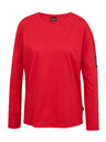 Sam 73 Червена дамска основна тениска с дълъг ръкав SAM 73 Ariasa