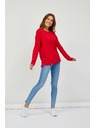Sam 73 Червена дамска основна тениска с дълъг ръкав SAM 73 Ariasa