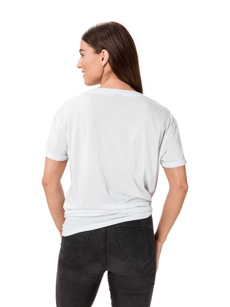 Sam 73 Бяла дамска тениска с щампа SAM 73 Annabel