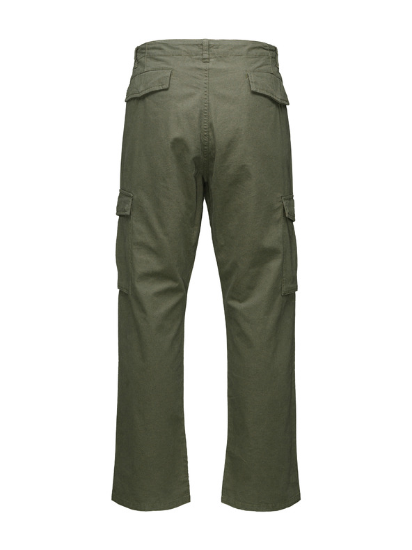 Sam 73 Мъжки панталони с джобове в цвят каки SAM 73