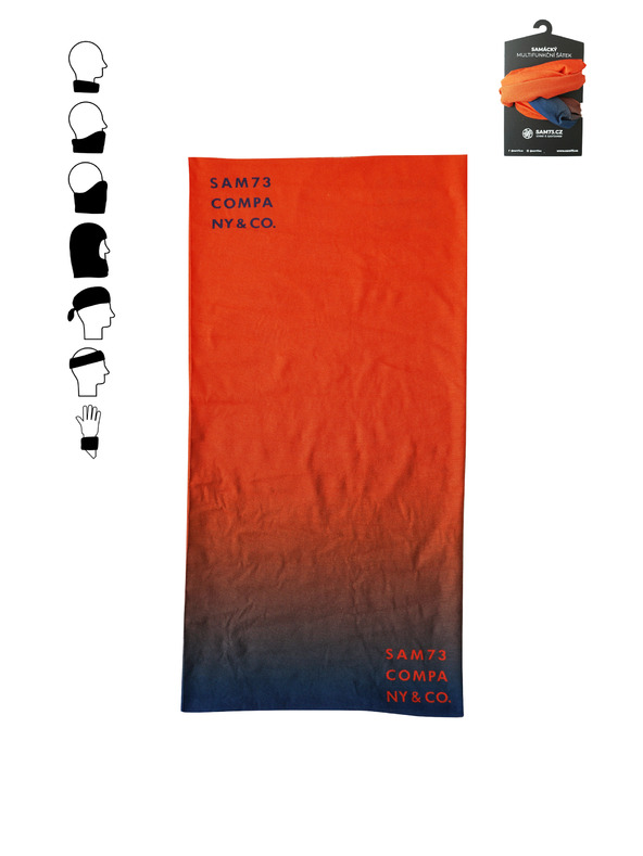 Sam 73 Оранжев многофункционален шал SAM 73