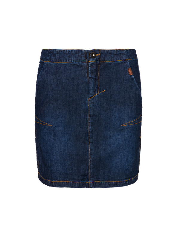 Sam 73 Тъмно синя дамска пола от деним с ръкав SAM 73