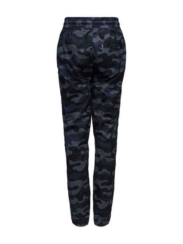 Sam 73 Тъмносини камуфлажни панталони за момичета SAM 73