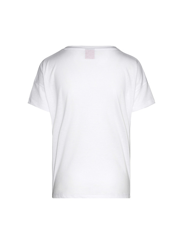 Sam 73 Бяла дамска тениска с щампа SAM 73